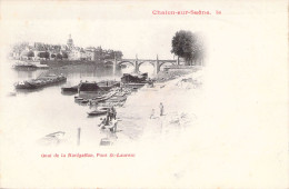 FRANCE - 71 - CHALON SUR SAONE - Quai De La Navigation - Pont St Laurent  - Carte Postale Ancienne - Chalon Sur Saone