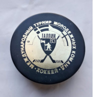 Ice Hockey Official Game Puck Tournament 1983 Estonia - Sweden, Finland, USSR, CSSR. - Other & Unclassified