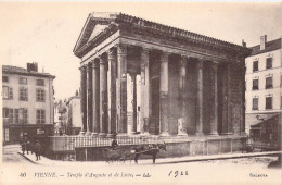 FRANCE - 38 - VIENNE - Temple D'Auguste Et De Livie - LL - 1922 - Carte Postale Ancienne - Vienne