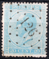 BELGIQUE                    N° 18                       OBLITERE - 1865-1866 Profile Left