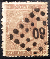 BELGIQUE                    N° 19                       OBLITERE - 1865-1866 Profile Left
