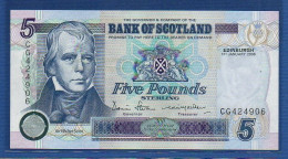 SCOTLAND - P.119e – 5 POUNDS 01.01.2006 UNC, S/n CG424906 - 5 Pond