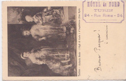 1908 - ITALIE - ITALIA - SICILIA - TORINO - CACHET HOTEL DU NORD DE TURIN  34 RUE DE ROME - Cafés, Hôtels & Restaurants