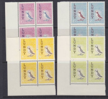 Europa Cept 1962 Lundy  4v Bl Of 4 (corners) ** Mnh (58374A) - 1962