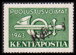 1943. FINLAND. KENTTÄPOSTA 1943 With Interesting Linecancel.  (Michel 2) - JF535650 - Militair