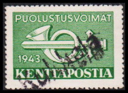 1943. FINLAND. KENTTÄPOSTA 1943 With Interesting Linecancel.  (Michel 2) - JF535651 - Militärmarken