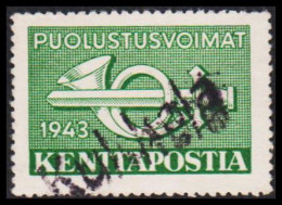 1943. FINLAND. KENTTÄPOSTA 1943 With Interesting Linecancel.  (Michel 2) - JF535651 - Militaires