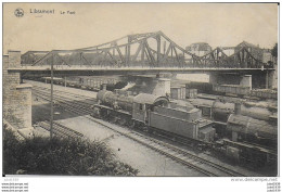 LIBRAMONT ..-- Le PONT . LOCOMOTIVES ALLEMANDES ?? .1926 Vers MOLENBEEK ( Mr Mme ROCHETTE ) . Voir Verso . - Libramont-Chevigny