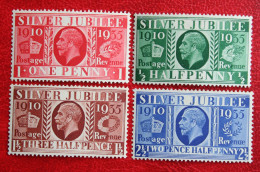 King George V - Silver Jubilee (Mi 189-192 Yv 201-204 Yv 201-204) 1935 Ongebruikt  MH * GRANDE-BRETAGNE GB GREAT BRITAIN - Unused Stamps