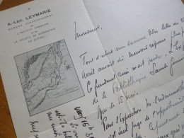 Léo LEYMARIE (1876-1946) Journaliste. Quebec CANADA Géographie. Acadie Montreal. AUTOGRAPHE - Explorers & Adventurers