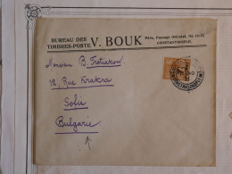 BW9 TURQUIE BELLE LETTRE  1922 CONSTANTINOPLE A SOFIA BULGARIE +AFF. INTERESSANT++ + - Storia Postale