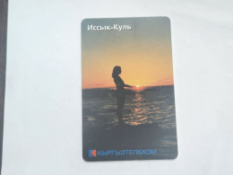 KYRGYZSTAN-(KG-KYR-0017A)-lake Lssyk-kul4-(40)-(50units)-(00470765)-(TIRAGE-25.000)-used Card+1card Prepiad Free - Kirghizistan