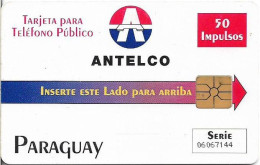 Paraguay - Antelco - Antelco Logo, Gem1A Symm. Black, 1997, 50U, Used - Paraguay