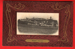 ZVZ-36  Romont Panorama Fantaisie  Gaufré Gepràgt. Tampon Militaire  Circulé 1910 Vers Dombresson Guggenheim 1313 - Romont