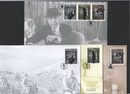 2019  Leonard Cohen  3 Stamps From Pane And 3 Together From Booklet On 4 FDCs  Sc 3195-8 - 2011-...