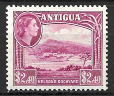 ANTIGUA...QUEEN ELIZABETH ..II...(1952-22..)........$2.40........SG133......(CAT.VAL.£20..).....MH.. - 1858-1960 Kronenkolonie