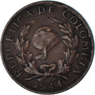 Monnaie, Colombie, 5 Centavos, 1944 - Colombia