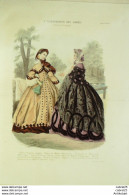 Gravure De Mode L'Illustrateur Des Dames 1869 N°10 - Before 1900