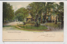 2000 HAMBURG - PÖSELDORF, Brunnen Am Mittelweg, Strassenbahn, 1902, Knackstedt & Näther - Eimsbüttel