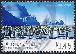 AUSTRALIAN ANTARCTIC TERRITORY (AAT) 2004 $1.45, Multicoloured, 50th Anniversary Mawson Station-Penguins FU - Gebruikt