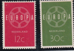 Europa - Pays Bas - 708 - 709* - 1959
