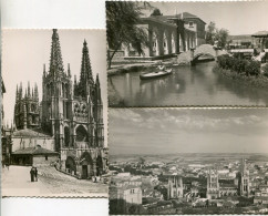 BURGOS - LOTE De 3 SEMIMODERNAS POSTALES - - Burgos