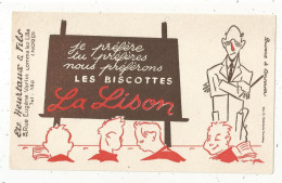 BUVARD, Les Biscottes LA LISON, Ets. Hertaux & Fils, Lomme Lez Lille, Nord , Frais Fr 1.75 E - Alimentaire
