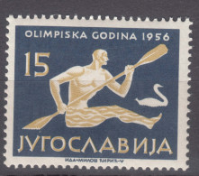 Yugoslavia Republic 1956 Sport Olympic Games Melbourn Mi#805 Mint Never Hinged - Nuevos