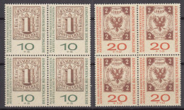 Germany 1959 Mi#310-311 Mint Never Hinged Pcs. Of 4 - Ungebraucht