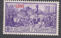 Italy Colonies Aegean Islands Egeo Leros (Lero) 1930 Ferrucci Sassone#12 Mi#26 V Mint Hinged - Aegean (Lero)