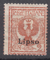 Italy Colonies Aegean Islands Egeo Lipso (Lisso) 1912 Sassone#1 Mi#3 VI Mint Hinged - Egée (Lipso)