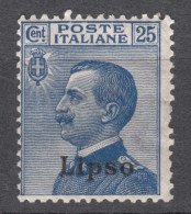 Italy Colonies Aegean Islands Egeo Lipso (Lisso) 1912 Sassone#5 Mi#7 VI Mint Hinged - Ägäis (Lipso)