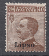 Italy Colonies Aegean Islands Egeo Lipso (Lisso) 1912 Sassone#6 Mi#8 VI Mint Hinged - Ägäis (Lipso)