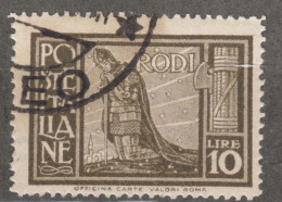 Italy Colonies Aegean Islands Egeo Rhodes (Rodi) 1932 Sassone#64 Perf. 14, Used - Aegean