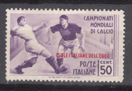 Italy Colonies Aegean Islands Egeo 1934 Calcio Sassone#77 Mi#139 Mint Hinged - Aegean