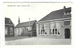 Sint-Gillis-Waas    Sint-Gillis-Ws    Kapel En School.  Kalf - Sint-Gillis-Waas