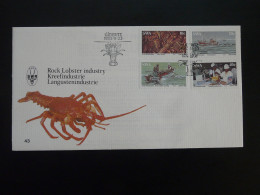 FDC Langouste Lobster Food Industry South Africa 1983 - Crustaceans