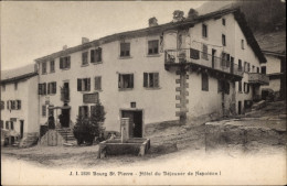 CPA Bourg Saint Pierre Kanton Wallis Schweiz, Hotel Du Dejeneur De Napoleon I - Bourg-Saint-Pierre 