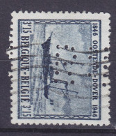 Belgium Perfin Perforé Lochung 'RH'? 1946 Mi. 757, 3.15 Fr. Raddampfer 'Diamant' (2 Scans) - 1934-51