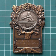 Medal Plaque Plakette PL000316 - Rowing Kayak Canoe Hungary  BARANSKI VÁNDORDIJ 1936 125g - Aviron