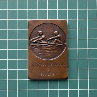 Medal Plaque Plakette PL000317 - Rowing Kayak Canoe Competition Poseidon Házi Verseny Hungary 1938 50g - Rudersport