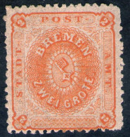 2 Grote Dunkelorange - Bremen Nr. 10 A - Postfrisch - Brême