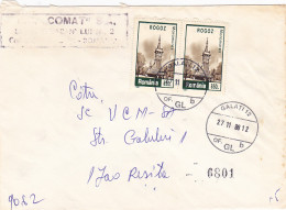 MARAMURES WOODEN CHURCH, SERBIAN SPRUCE TREE STAMPS ON COVER, 1998, ROMANIA - Cartas & Documentos