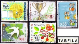 BULGARIA \ BULGARIE - 2015 - Timbres De Voeux - 5v Used - Gebraucht