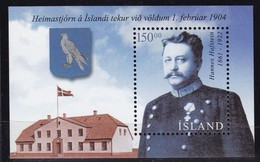 Island, 2004, 1053 Block 34, 100 Jahre Innere Selbstverwaltung. MNH **, MNH **, - Blocks & Kleinbögen