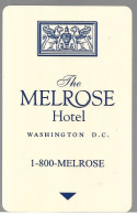 CLE-MAGNETIQUE-HOTEL-MELROSE-WASHINGTON-USA-TBE - Tarjetas-llave De Hotel