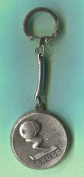 Olympic / Olympiade - Ski Skiing GRENOBLE 1968. SHUSS Mascote, Vintage Keychain / Pendant - Uniformes Recordatorios & Misc