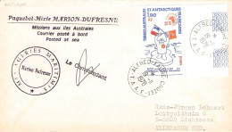 TAAF - LETTER 1978 ALFRED-FAURE-CROZET - DE Mi 125 / *1106 - Storia Postale