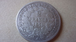2 Francs Cérès Argent Avec Légende 1871 A Gouvernement De Défense Nationale (1870-1871) - 1870-1871 Kabinett Trochu