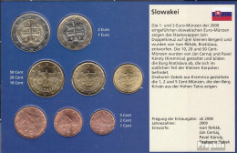 Slowakei Stgl./unzirkuliert Kursmünzensatz Gemischte Jahrgänge Stgl./unzirkuliert Ab 2009 Euro Komplettausgabe - Eslovaquia